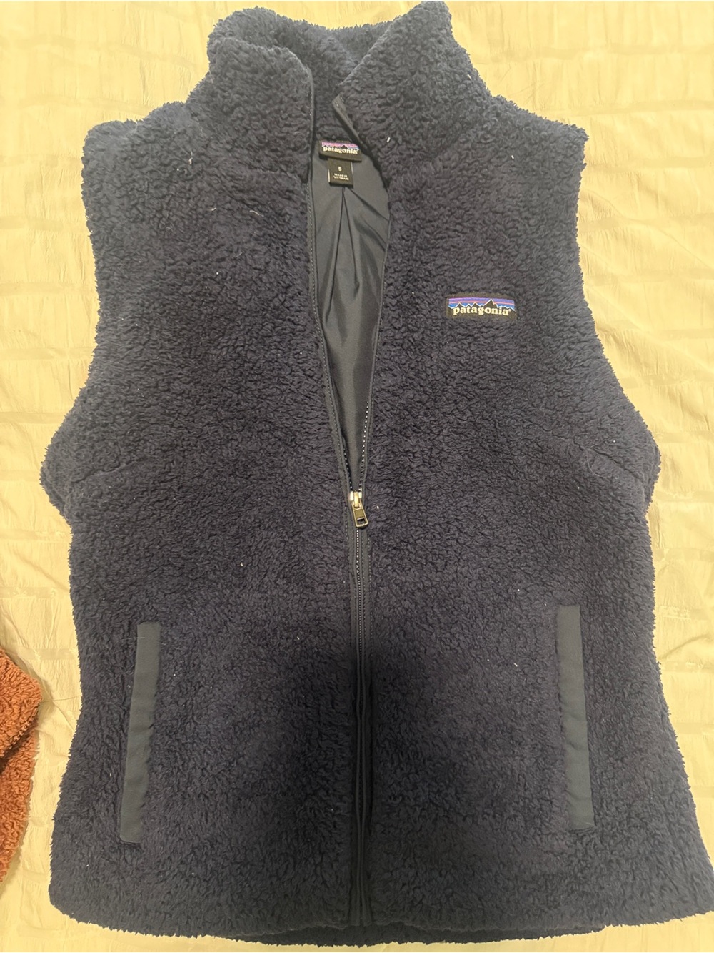 Patagonia Deep Navy Sherpa Fleece Vest